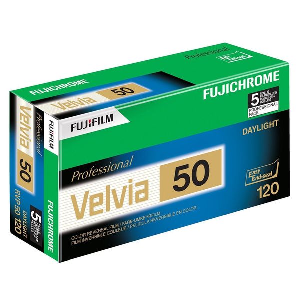 Фотоплівка FUJI VELVIA 50 EP 120/12EXP x5(PRO-PACK)